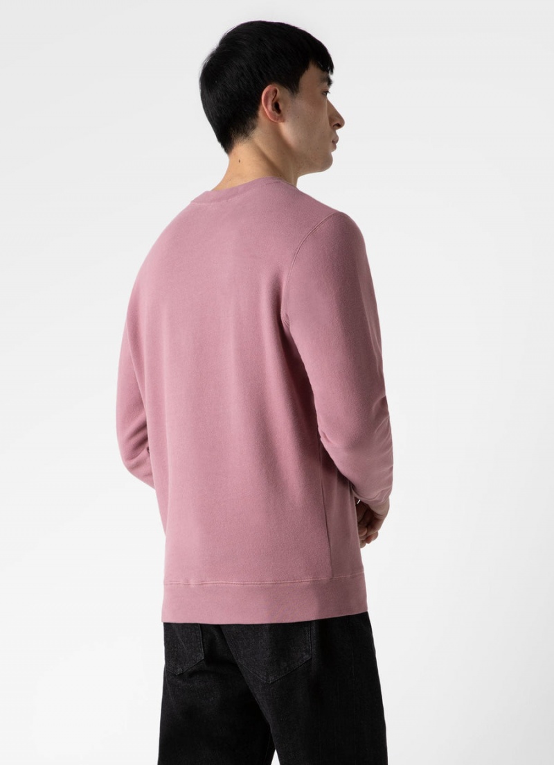 Pink Sunspel Loopback Sweatshirt | 49023-IOHA | USA