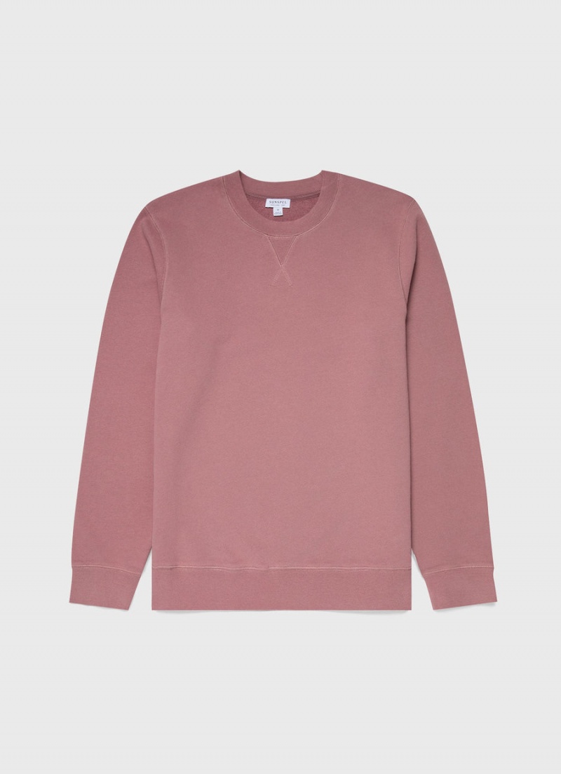 Pink Sunspel Loopback Sweatshirt | 49023-IOHA | USA