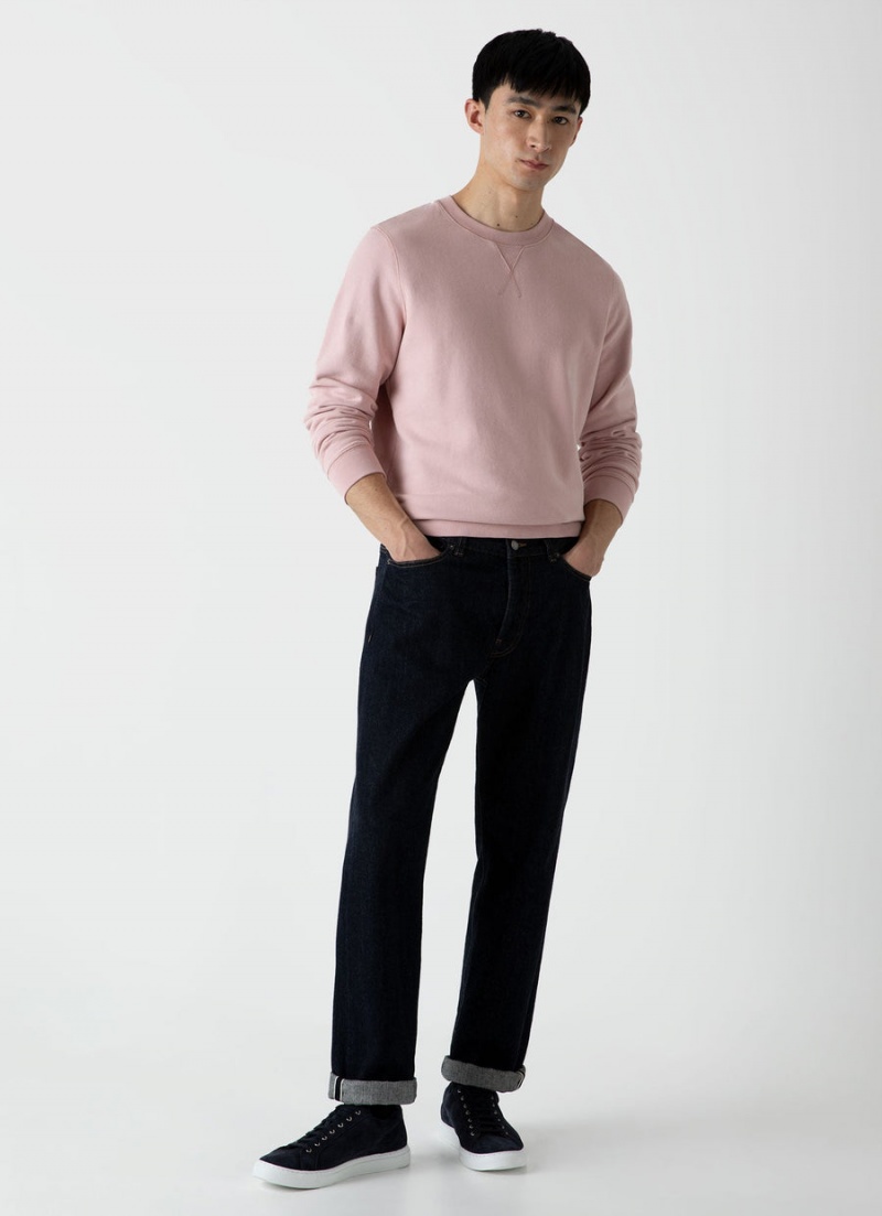 Pink Sunspel Loopback Sweatshirt | 81729-TZVI | USA