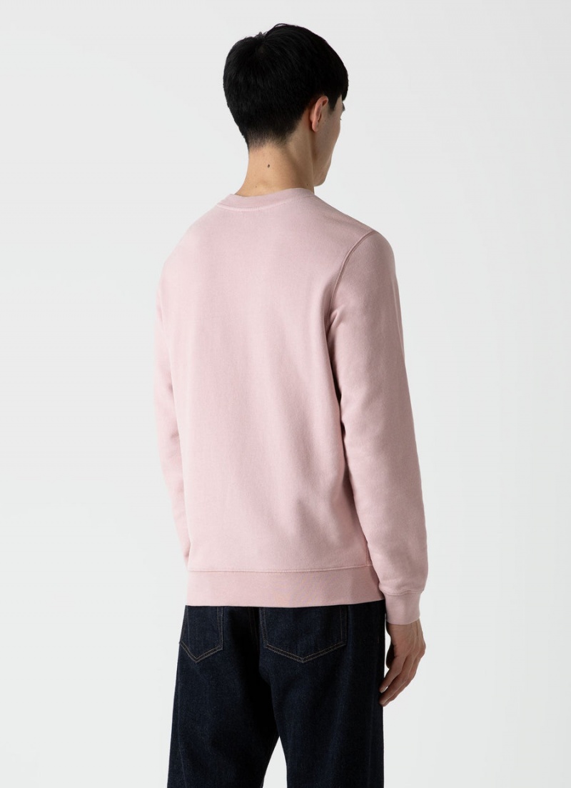 Pink Sunspel Loopback Sweatshirt | 81729-TZVI | USA