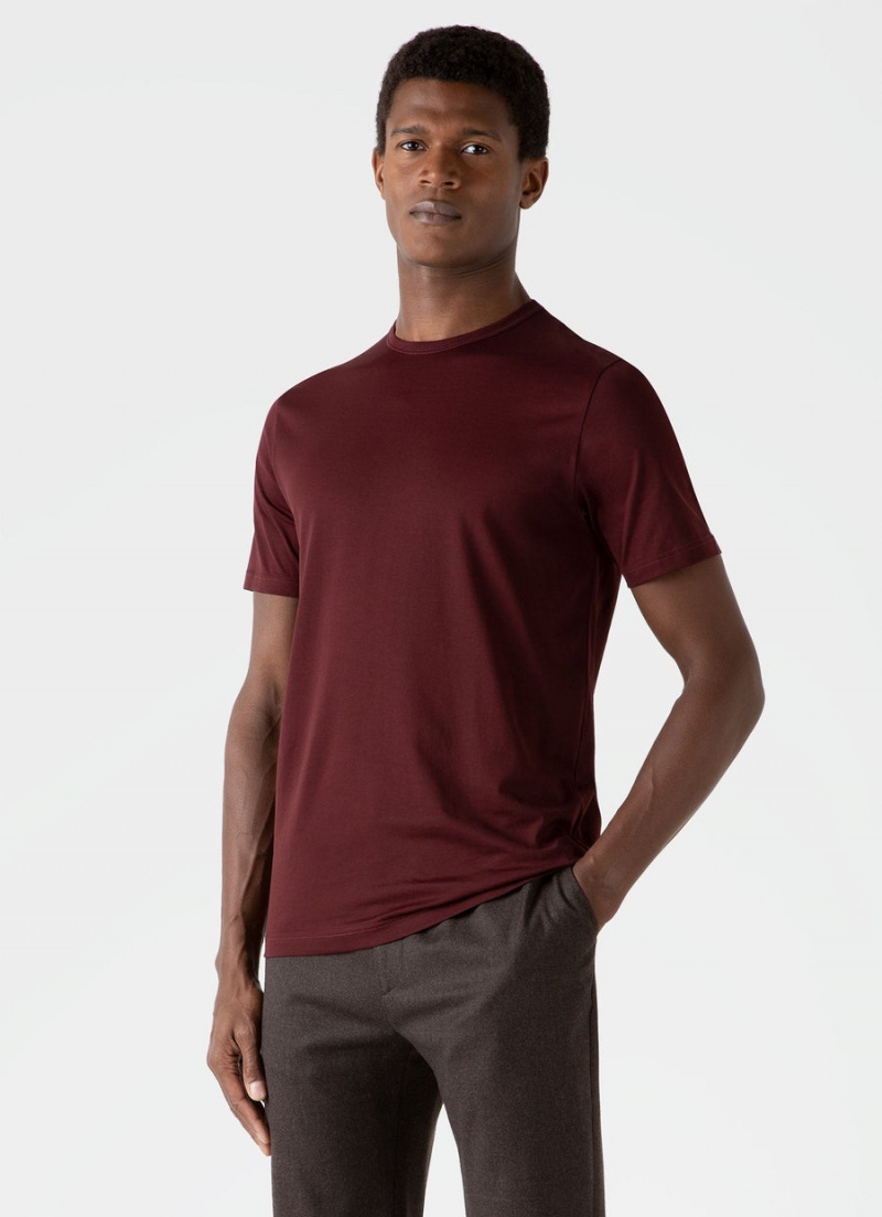 Red Sunspel Classic T-shirt | 30761-LFKS | USA