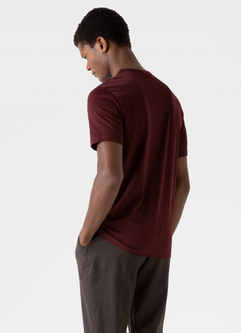 Red Sunspel Classic T-shirt | 30761-LFKS | USA