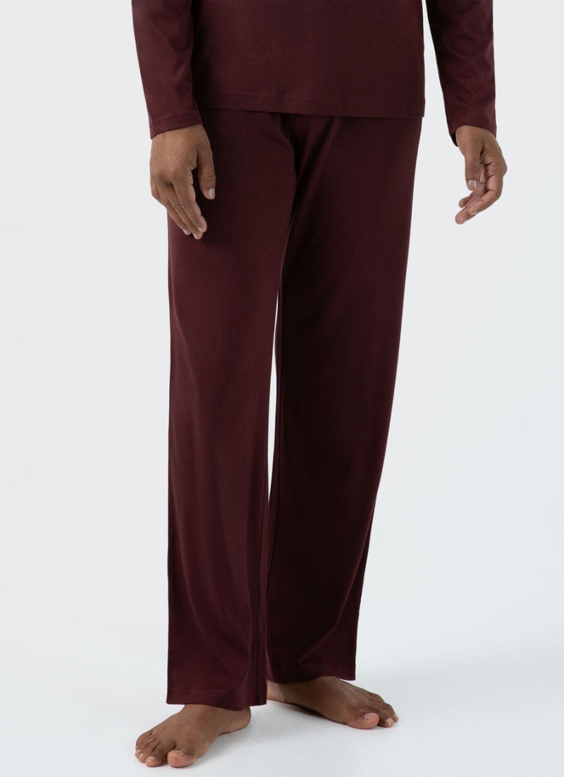 Red Sunspel Cotton Modal Lounge Pant | 46820-MNYW | USA