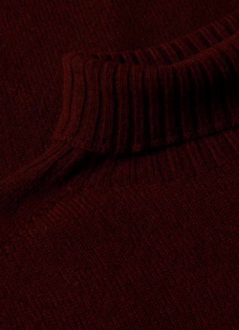 Red Sunspel Lambswool Roll Neck | 93875-IKZJ | USA