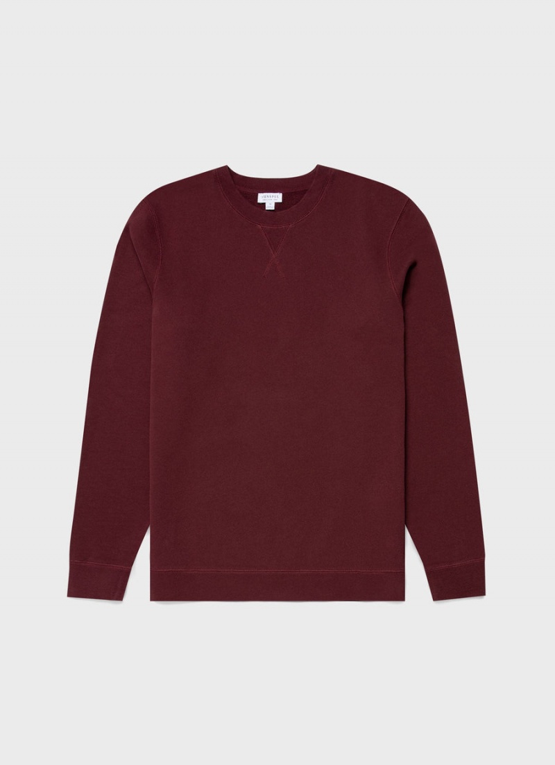 Red Sunspel Loopback Sweatshirt | 32581-XWDZ | USA