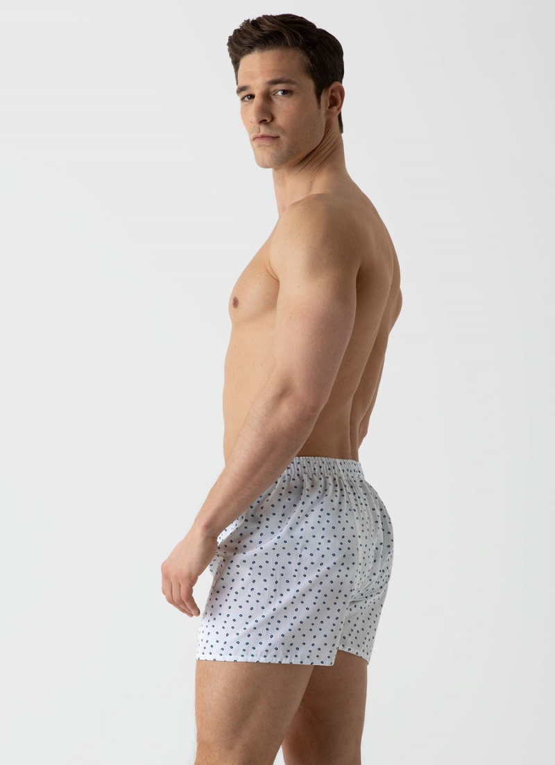 White Sunspel Classic Boxer Shorts | 03196-LDQF | USA