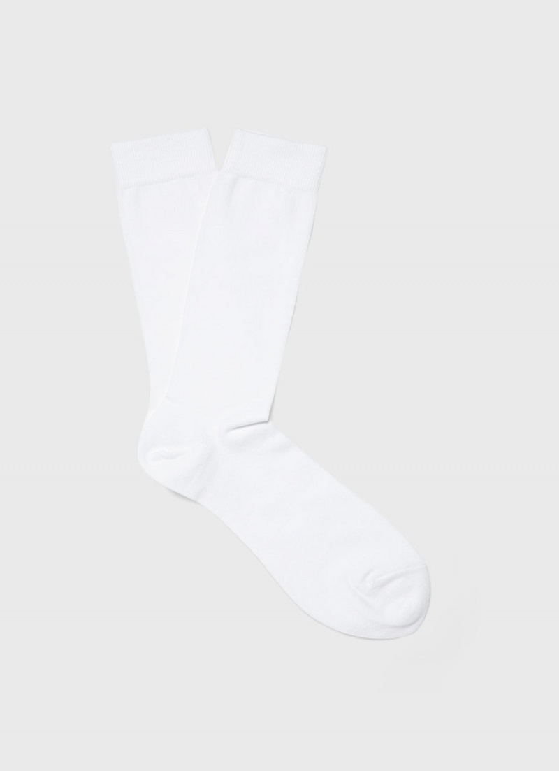 White Sunspel Cotton Socks | 28613-IXVP | USA