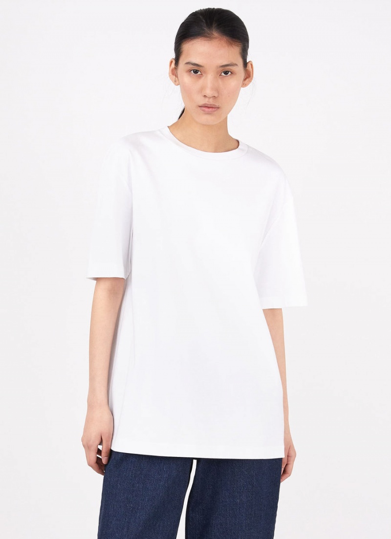 White Sunspel Oversized T-shirt | 89345-OWAM | USA