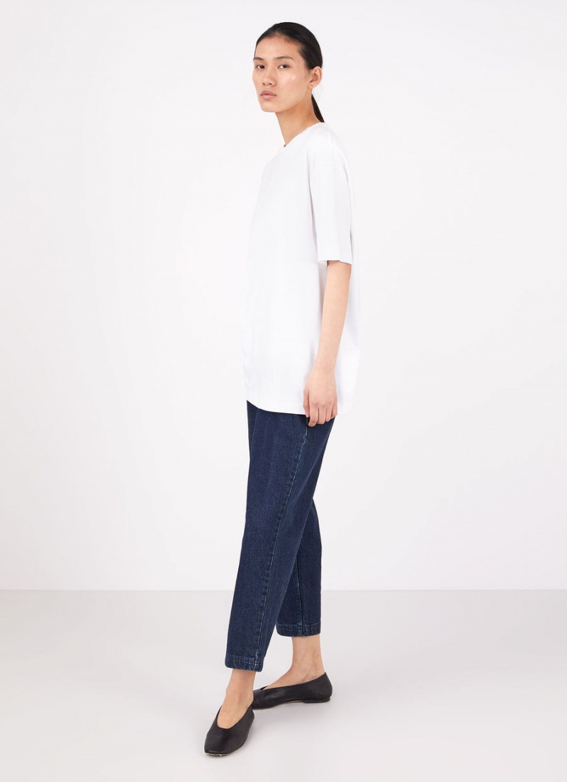 White Sunspel Oversized T-shirt | 89345-OWAM | USA