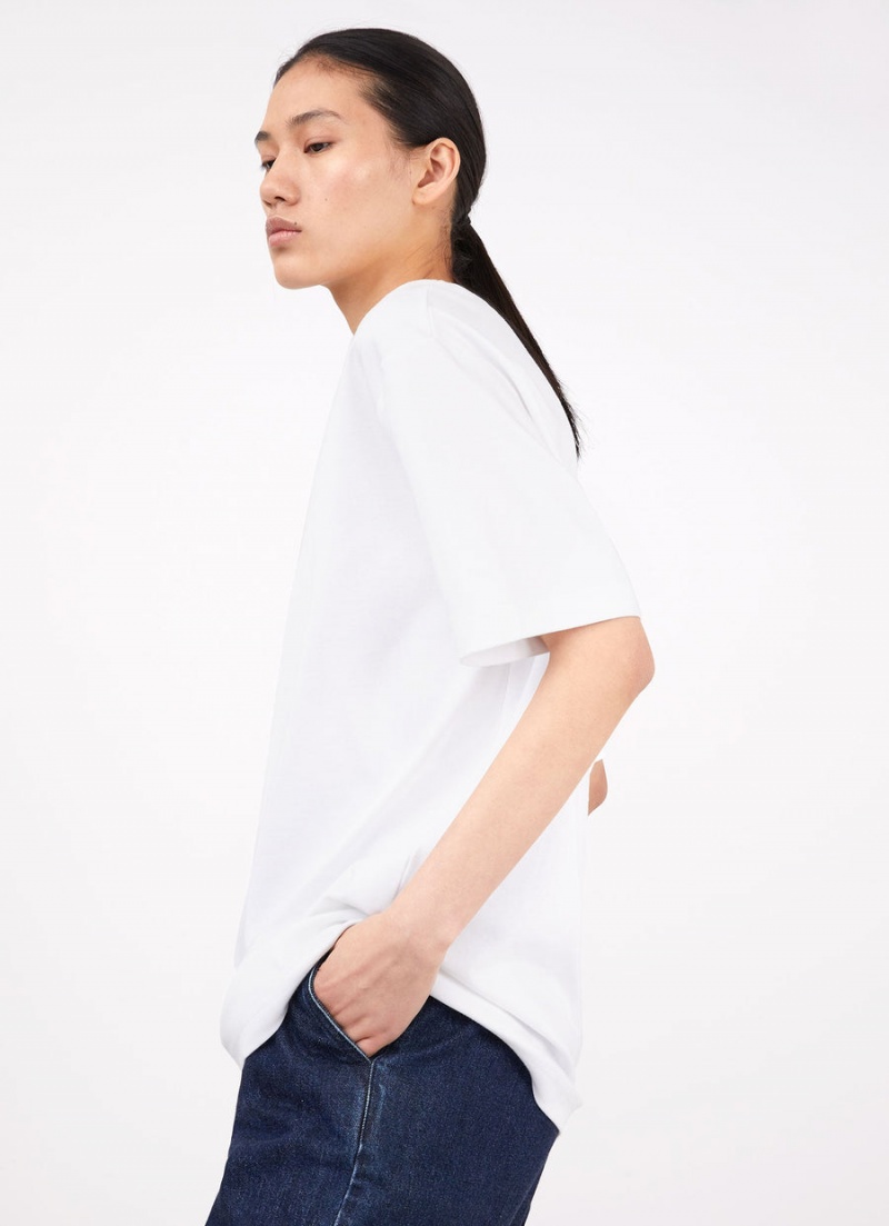 White Sunspel Oversized T-shirt | 89345-OWAM | USA