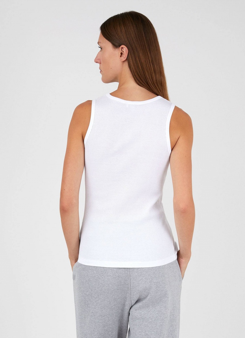 White Sunspel Rib Vest | 04256-KXZP | USA