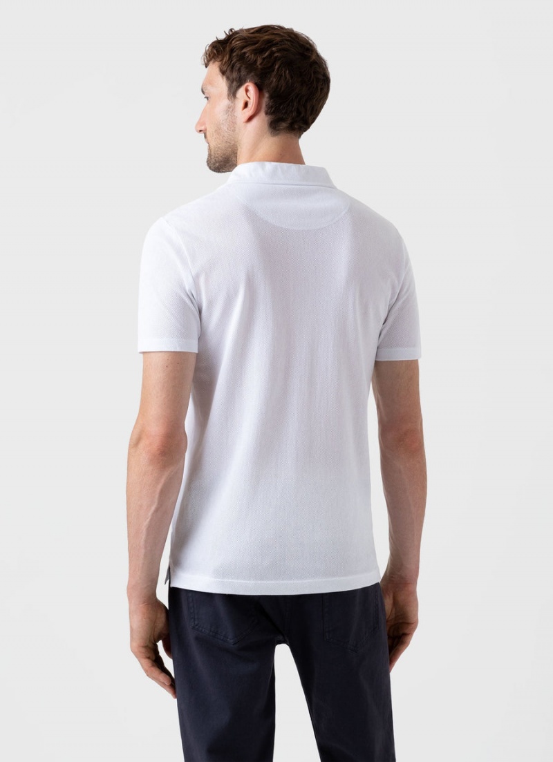 White Sunspel Riviera Polo Shirt | 74902-CEAK | USA