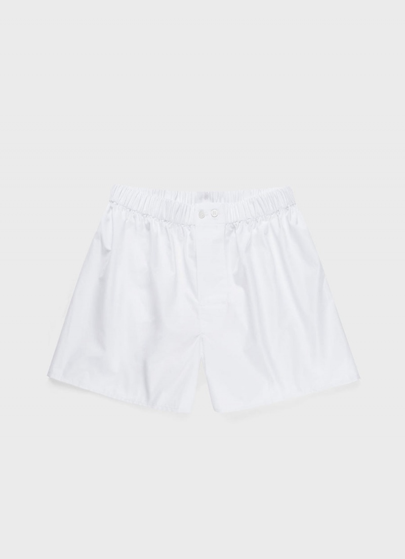 White Sunspel Sea Island Cotton Boxer Shorts | 42618-MCBX | USA