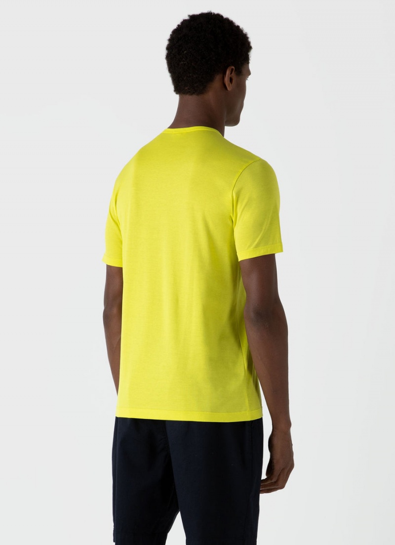 Yellow Sunspel Classic T-shirt | 29508-RGIY | USA