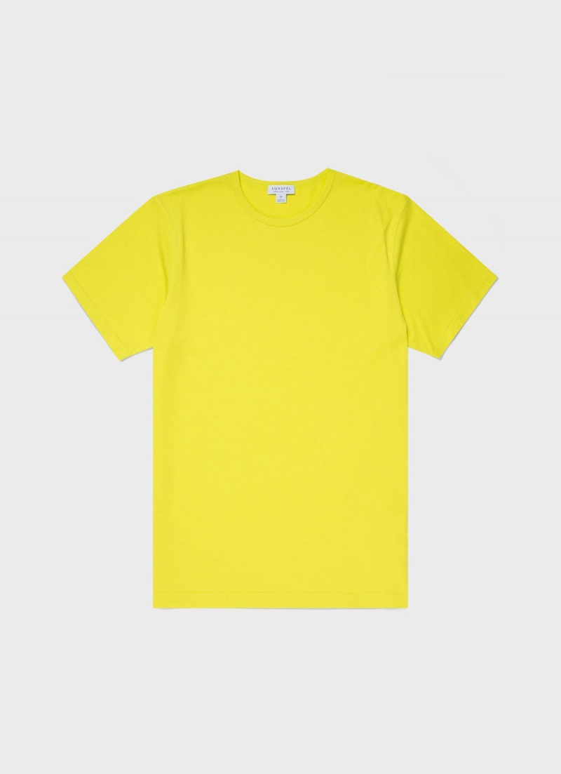 Yellow Sunspel Classic T-shirt | 29508-RGIY | USA